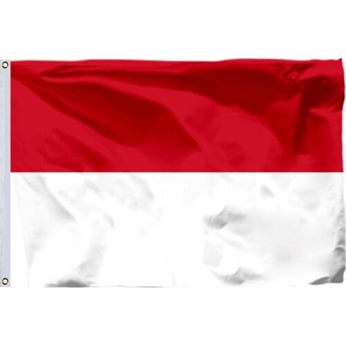 Indonesia Flag 150X90cm (3x5FT) 115g 100D Polyester Double Stitched High Quality Free Shipping