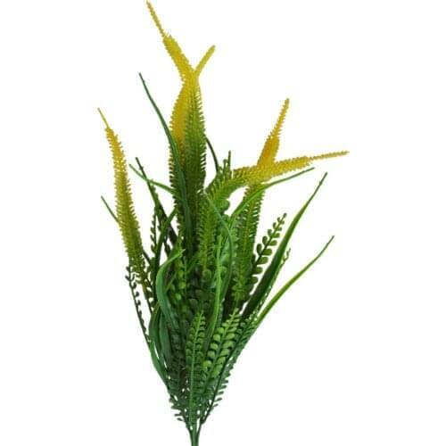 Artificial Shrubs Outdoor Fake Flower UV Garden Plants Bushes European-style Setaria Decoration