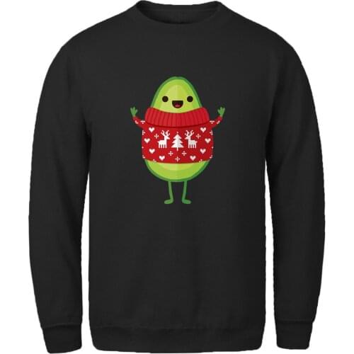 Christmas Avocado Long Sleeve Hoodies Sweatshirts Men New Arrival Brand Clothing Harajuku Tracksuits Hip Hop Moletom Masculino