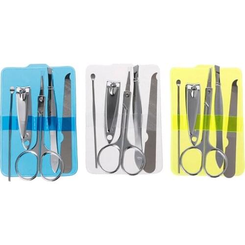 5 pcs Nail Care Clipper Cutter Manicure Kit Pedicure Nails Art Travel Gift Set X7YB