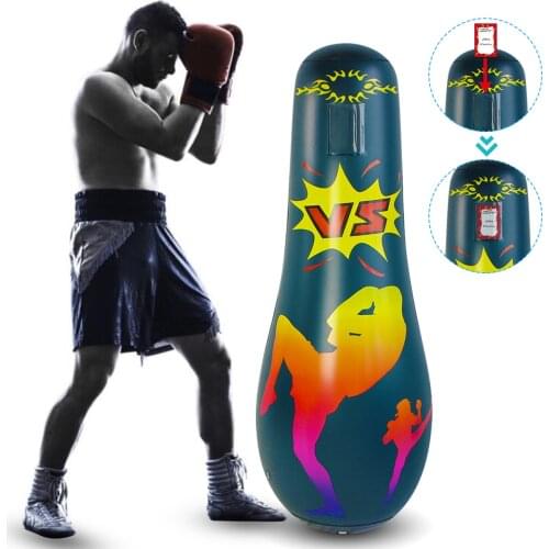 Inflatable Punching Bag For Adult Free Standing Boxing Punching Bag For Exercise Stress Relief Get Your Energy Out Safe