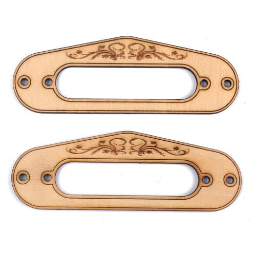 Telecaster Single Coil Neck Pickup Maple Ring Surround with Screws