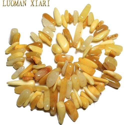 Wholesale 12-20 mm Stick Shape Yellow Aventurine Stone Beads For Jewelry Making DIY Necklace Bracelet Material Strand 15