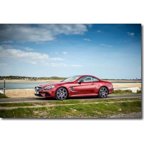 Red ben z SL Class A M G Super car Wall Art Poster Canvas Prints painting For Home Room Decor