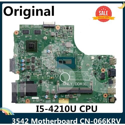 LSC For DELL INSPIRON 15 3542 Motherboard 66KRV 066KRV CN-066KRV I5-4210U 920M 2GB CEDAR_INTEL-MB 13269-1 FX3MC 100% Tested