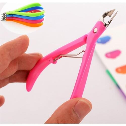 1Pcs Practical Women Nail Art Nipper Stainless Steel Cuticle Clipper Manicure Plier Cutter Tool