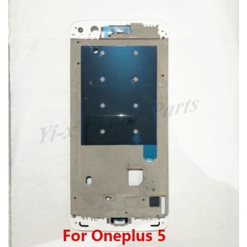 1pcs Mid Frame Oneplus 5 five Middle Frame Housing Bezel Middle Faceplate Spare Repair Parts with White
