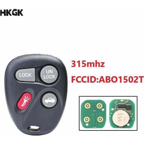 4 Buttons Remote Car key for Buick Chevrolet Escalade Astro Blazer GMC Cadillac S-10 Truck 315Mhz