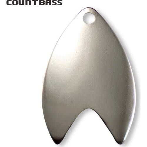 50pcs Nickel Steel Dakota Blades For Kokanee,Diy Spinner,Swim Jigs