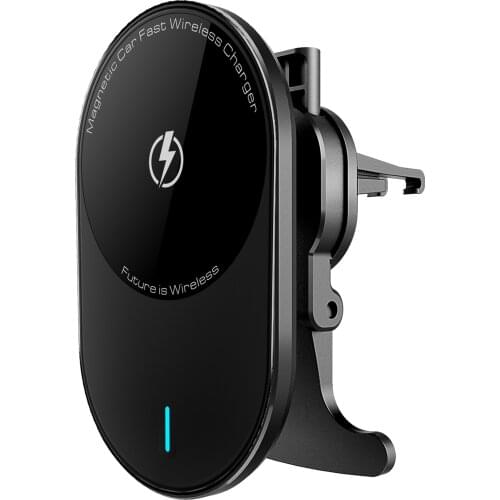 5W Qi Car Wireless Charger For IPhone 12 11 XS XR X 8 Samsung S20 S10 Magnetic USB C Cable Infrared Sensor Phone Holder Mount