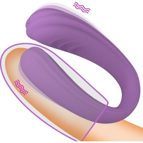 Wireless Vibrator Adult Toys For Couples USB Rechargeable Dildo G Spot U Silicone Stimulator Double Vibrators Sex Toy For Woman