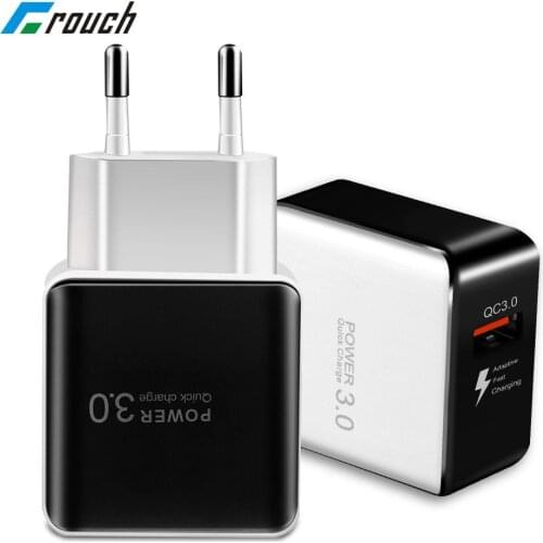 Quick Charge 3.0 Mobile Phone Charger USB Travel Wall Charger Adapter Smart Quick Charging for iPhone 7 Samsung Galaxy S8 Xiaomi