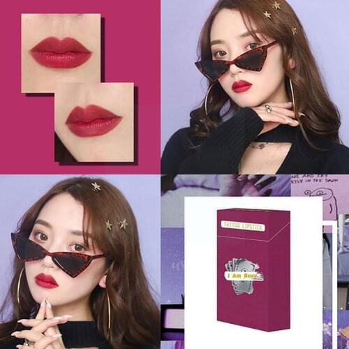 Lipstick Cigarette Case Cotton Swab Lipsticks Long Color Lasting The For Women Makeup Is Lasting Of Moisturizing Cosmetics E3J1