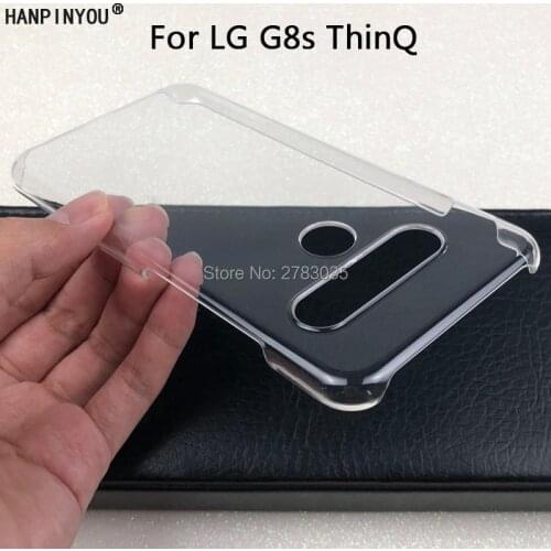 For LG G8S ThinQ 6.2" Glossy Snap Phone Case Crystal Invisible Hard PC Cover Clear Protect Back Shell