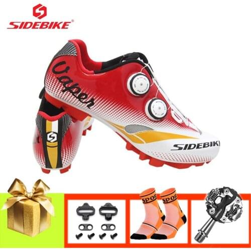 SIDEBIKE mountain bike shoes men cycling sneakers SPD pedals sapatilha mtb breathable self-locking outdoor bicycle racing shoes