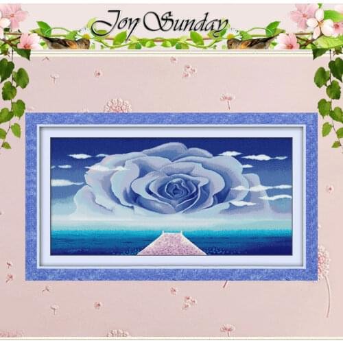 Love Sea Patterns Counted Cross Stitch 11CT 14CT Cross Stitch Set Wholesale Flower Cross-stitch Kit Embroidery Needlework