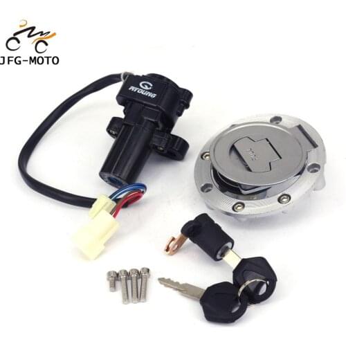 Motorcycle Lock Set Ignition Switch Fuel Gas Tank Cap Seat Lock Keys For YAMAHA YZF R6 YZFR6 YZF-R6 2003 2004 2005