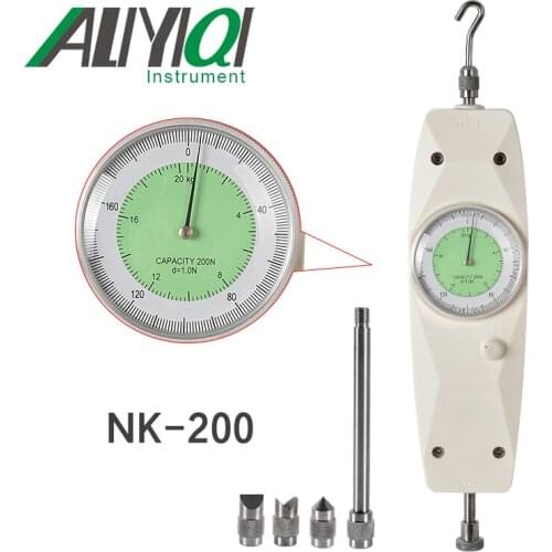NK-200 200N Analog Push Pull Force Gauge Dynamometer Measuring Instruments High Quality Dynamometer