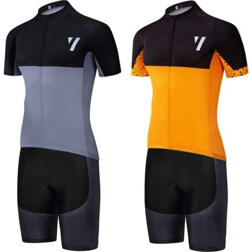 NEW Orange Cycling TEAM Jersey Bibs Shorts Suit Ropa Ciclismo Men Summer Quick Dry BICYCLING Maillot Wear