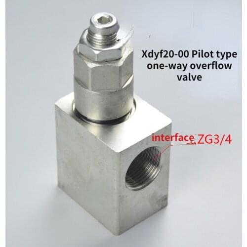 XDYF20-00 Pilot-operated One-way Overflow Valve Domestic Excavator Breaker Accessories