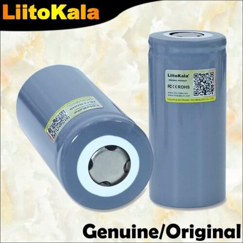 Genuine LiitoKala 32700 3.2V 6500mAh LiFePO4 rechargeable battery cell LiFePO4 55A discharge battery for Backup Power flashlight