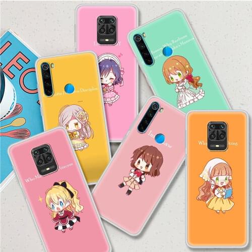 Korean Animation Princess Case For Xiaomi Redmi Note 9S 8 9 8T 9T 7 K30 Pro Translucent Phone Cover 8A 7A 6 9A 9C Frosted Shell