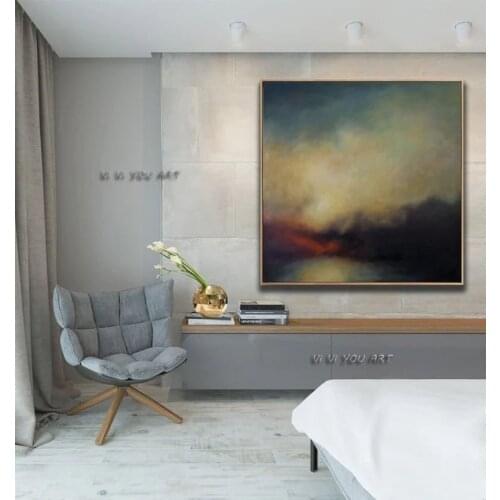 Hand-painted Large Canvas Painting Wall Art Large Sky Abstract Art Painting Canvas Oil Painting Art Nature Wall Art For Living