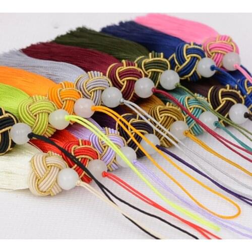 Mix Silk Charms with beads Fit Necklace Earring Findings Tassels DIY For Dress Jewelry Accessories Materials
