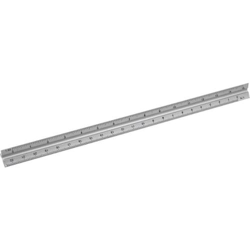 Aluminum Alloy Triangular Scale Ruler Drafting Tools Architectural Scale Ruler 1:20,1:25,1:50,1:75,1:100,1:125 Drawing Scale