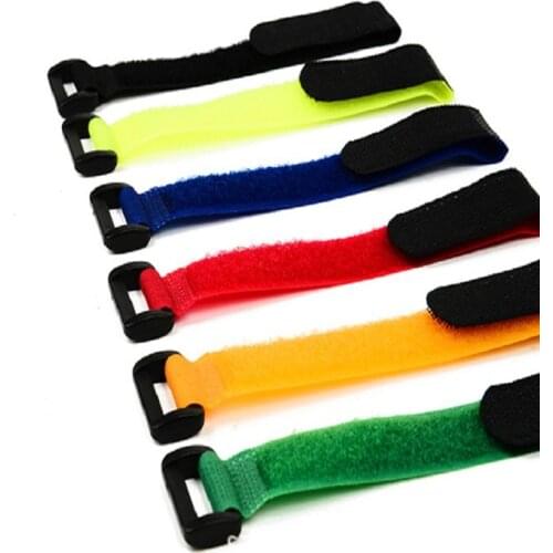 2X20/30cm 2.5*40/60cm Magic Tape Sticks Cable Ties Model Straps Wire Stick Buckle Belt Bundle Hook Loop Fastener Tape Reverse wh