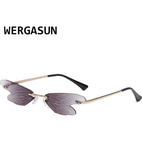 WERGASUN New Fashion Unique Sunglasses Women Party Colorful Sun Glasses Female Gradient Shades Oculos Feminino UV400