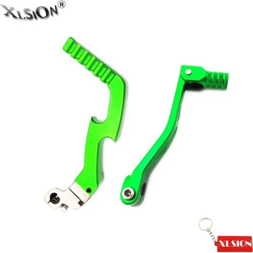 XLSION Green CNC Kick Starter +Gear Shifter Lever For 50cc 110cc 125cc 140cc 160cc CRF XR50 KLX SSR YCF Pit Dirt Bikes