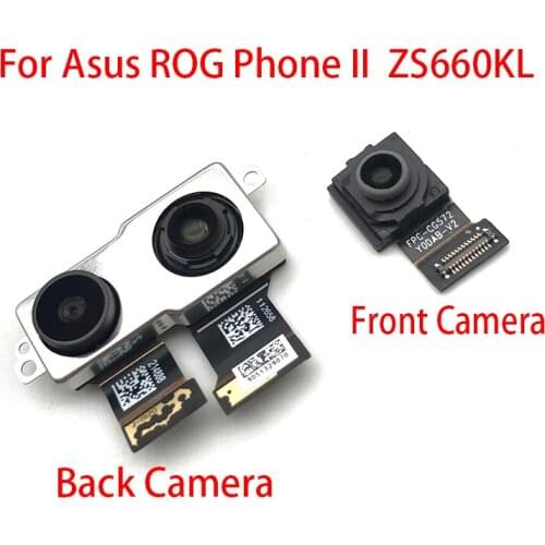 Back Big Main Camera Module And Front Small Camera Module Flex Cable For ASUS ROG Phone II ZS660KL 2019