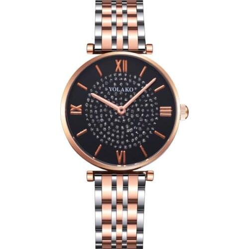 Ms fashion Full the sky star female table steel and women wrist watch quartz watches wholesale and retail Relojes Feminino Saat