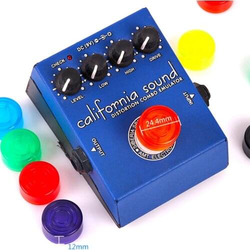 1 Piece Candy Color Electric Guitar Effect Pedal Mooer Candy Cover Cap Footswitch Topper Plastic Bumpers For Guitar Effect Pedal
