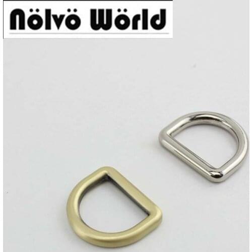 100pcs 5colors 20mm 4.0mm ziny alloy gold metal d ring diy bags strap hardware online wholesale shop cheap 30pcs