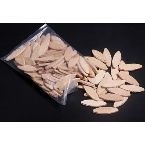 100pcs /set For Woodworking Strength Home Wood Biscuits Joiner Stability Tool Connection Plates DIY Durable Home Model F20