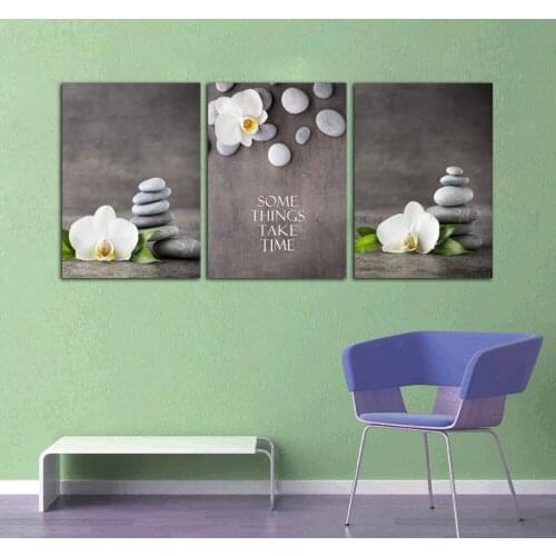 3pcs Diamond Painting Orchids Flower Letter Pictures Full diamant embroidery mosaic Cross Stitch 5d puzzle home decor N1464