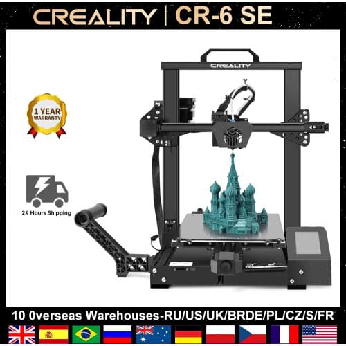 Creality 3D CR-6 SE Upgraded High Precision 3D Printer 235*235*250mm Silent Motherboard Auto Leveling Drucker DIY Kit Machine