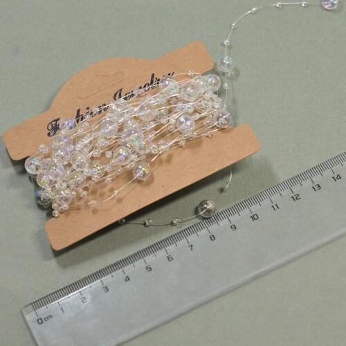 5m Artificial Pearl Beads Chain For Bridal Garland Hanging Ornament