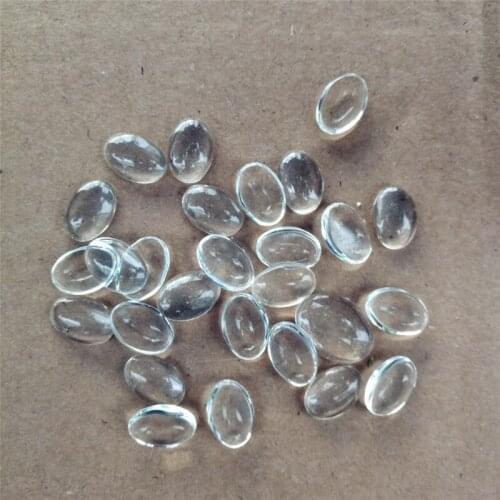 Free Shipping 300pcs/lot Good Quality 8*10mm Domed Oval Transparent Clear Magnifying Glass Cabochon Cameo Setting Base Set