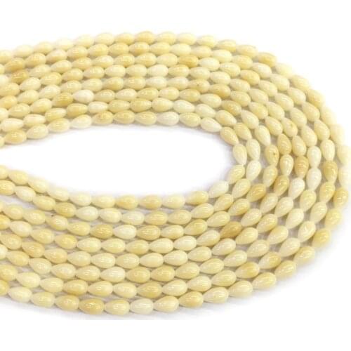 Natural Stone coral beads Water drop shape loose beads isolation beads for Jewelry Making DIY for bracelet necklace Accessories