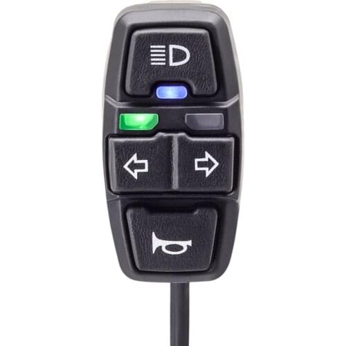 Electric Scooter Front Light Switch Horn and Turning Rear Light Switch E Bike Fog Light Bicycle Motorcycle ATV Headlight Switch