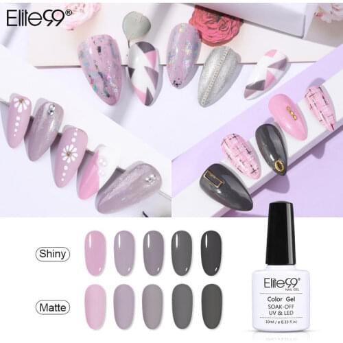 Elite99 10ml Gel Nail Polish Matte Top Coat LED UV Gel Varnish DIY Nail Art Manicure Gellak Soak Off Nail Gel Polish Lacquer