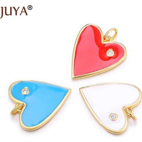 JUYA Cute Heart Shaped Charms Trendy Star/Moon/Eyes Charms Pendants for Jewelry Making DIY Woman Necklace Making Accessories
