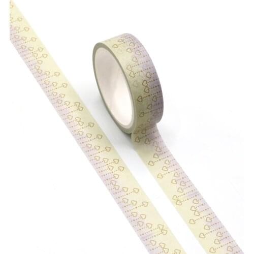 NEW Dotted line and Hearts Washi Tape Planner Scrapbooking Cute Cinta Adhesiva Decorativa Masking Tape Japanese Stationery