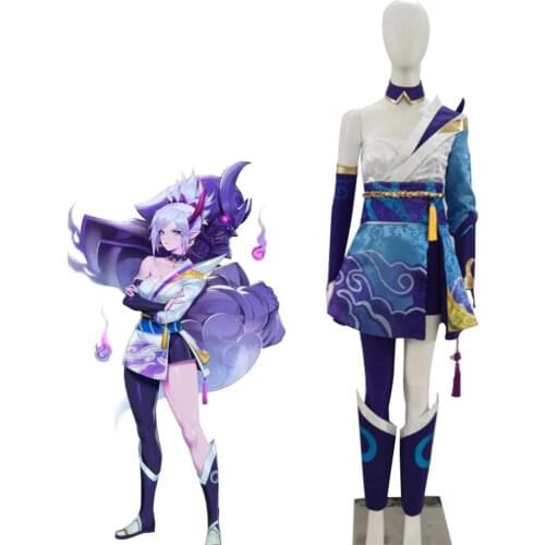 Game LOL Spirit Blossom Riven Cosplay Costume the Exile Women Cosplay Costume Custom Made L320