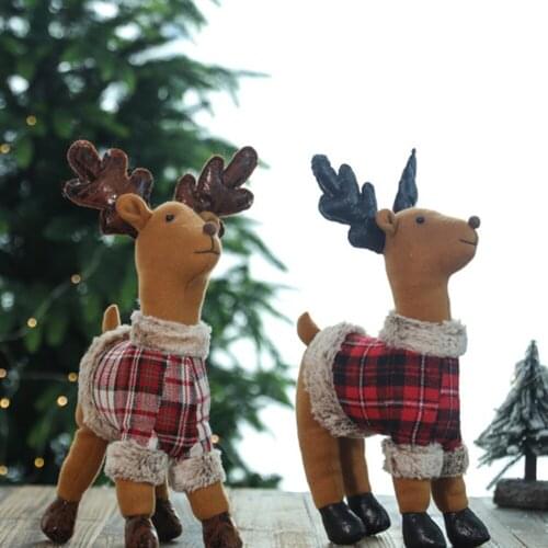 Happy New Year Snowman Doll Merry Christmas Decor For Home Table Christmas Ornaments Santa Claus Elk 2022 Navidad Gift