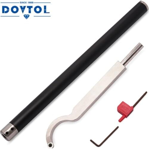 Swan Neck Hollower Tools Bar Wood Turning Tool Set Carbide Tipped Bowl Lathe Chisel with Ci3 12mm Round Carbide Insert Cutter