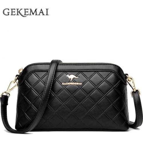 Fashion Check Pattern Design Ladies Shoulder Bag Spring New Letter Designer Women Messenger Bags Quality Leather Womens Wallet